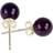 Kristallpunkten Amethyst Ear-Studs 925 Silver