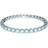 Swarovski Matrix tennisarmband, rundskuren, blå rodiumpläterad, Small, Kristall, Kristaller