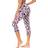 Gayhay Women's High Waisted Capri Leggings - Pink Leopard