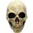 Ghoulish Productions Bone Skull Mask Black Brown One Size
