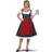 California Costumes Oktoberfest Fraulein Women Black/Red/White