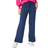 Roman Side Split Detail Straight Trousers - Navy