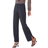 Roman Side Split Detail Straight Trousers - Black