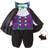 Bilo Store Adorable Toddler Boys Vampire Romper Halloween Costume