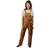 Liberty Women's Washed Bib Overalls - Brown Duck