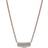 Pandora Timeless Pavé Double-row Bar Ketting 382621C01-45 Met 14K Roségouden Plating