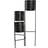 Dkd Home Decor Black and Gold Metal Face Planter 22 x 22 x 93 cm