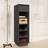 vidaXL grey Solid Wood Shoe Rack