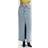 Gestuz Denim Maxi Kjol med Hög Midja - Light Blue Washed