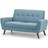 Julian Bowen Monza Blue Sofa 146cm 2 Seater