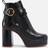 See by Chloé Lyna Leather Platform Heeled Boots