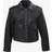 IKKS Leather Short Biker Jacket