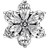 Pandora Sparkling Herbarium Cluster Charm - Silver/Transparent