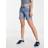 Noisy May Midja Volang Jeansshorts Blå