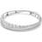 Swarovski Rhodium Plated Crystal Pavé Double Bangle