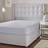 Silentnight Cotton Rich 180 Thread Count Fitted Bed Sheet Silver, White, Grey