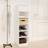 vidaXL white Solid Wood Shoe Rack