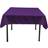 LA Linen Polyester Poplin Square 52 x 52 Inch Purple Tablecloth Purple