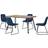 SECONIQUE Quebec Wave Edge Dining Set 5pcs