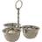 Dkd Home Decor 24 Sølvfarvet Chromsalt Dekorationsfigur 61cm