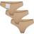 Pieces Pcnamee 3-Pack Seamless Thongs - Beige
