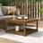 vidaXL havebord 82,5x82,5x45 massivt fyrretræ gyldenbrun