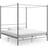 vidaXL Canopy 201cm Sängram 180x200cm