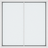 Klarvinduer FK2V_151 Aluminium, Træ Fast vindue Vindue med 2-lags glas 32x34cm