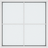 Klarvinduer FK4_151 Aluminium, Træ Fast vindue Vindue med 3-lags glas 40x40cm
