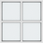 Klarvinduer FK4M_138 Træ, Aluminium Fast vindue Vindue med 2-lags glas 75x80cm