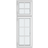 Klarvinduer DB1-10_151 Aluminium, Træ Fast vindue Vindue med 2-lags glas 41x120cm