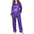 Amoureuse Women's Plus Size The Luxe Satin Pajama Set - Plum Burst