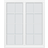Klarvinduer DETD2-16HV_138 Altan- & Terrassedør Klart glas H (110x170cm)