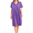 Dreams & Co Print Sleepshirt - Plum Burst Dot