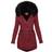 Lugogne Women's Winter Hooded Coat - Wine