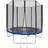 tectake Trampoline 244cm + Safety Net + Ladder