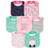 Simple Joys by Carter's 7-Pack Teething Bibs Baby, Rosa/Verde Menta, Taglia Unica (Pacco da 7) Bimba