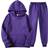 Men's Autumn 2 Piece Tracksuit - Purple