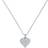 Ted Baker Heyna Hidden Heart Pendant - Silver/Transparent