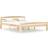 vidaXL Solid Pine 66cm Sengeramme 160x200cm