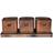 Set of 3 Herb Hampton Outdoor Planters with Tray Copper