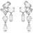 Swarovski Mix Cut Mesmera Drop Earrings - White