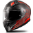 LS2 Vector II Carbon Flux Helmet - Red/Black