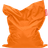 Fatboy Pouf D'extérieur Original Orange Micro-billes De Polystyrène Bean Bag