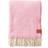 Klippan Yllefabrik Gooseye Wool Throw 130x200 cm Pink Blankets Pink