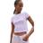Tom Tailor Denim Damen Cropped Ripp T-Shirt mit Bio-Baumwolle