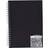 Daler Rowney Daler-Rowney Ebony Spiral Black Paper Sketchbook Portrait A4