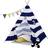 Neo Canvas Kids Indian Tent TeePee Navy