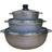 Imusa Traditional Cookware Set with lid 3 Parts