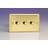 Varilight JVDP303 Victorian Polished Brass 3 Gang 2-Way Push On/Off LED Dimmer 0-120W V-Pro